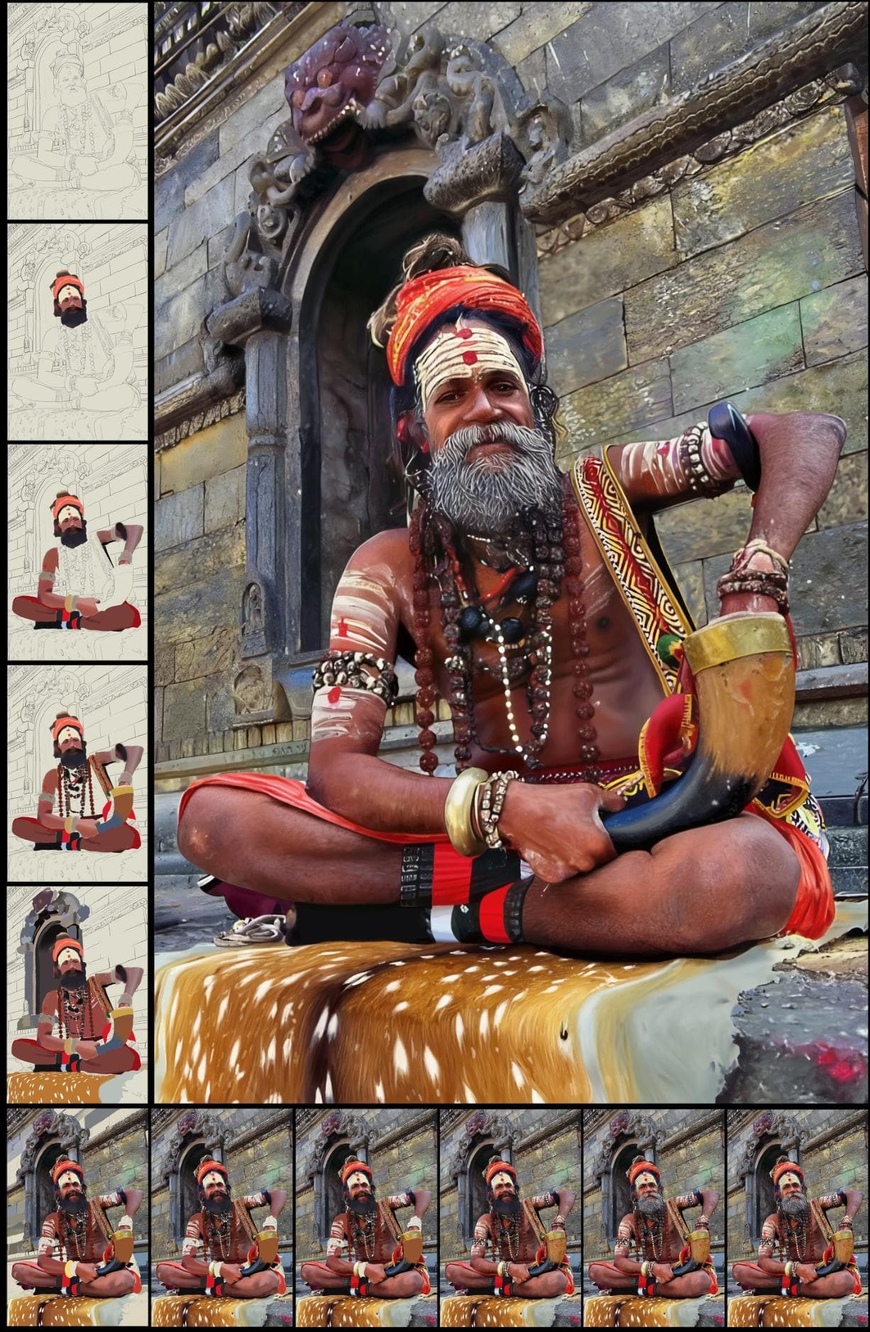 Vithik Patankar - Digital painting with excellent artistic sensibility.